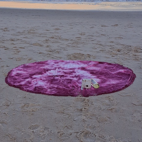Sand Cloud Other - Sand Cloud Maroon Tie Dye Roundie